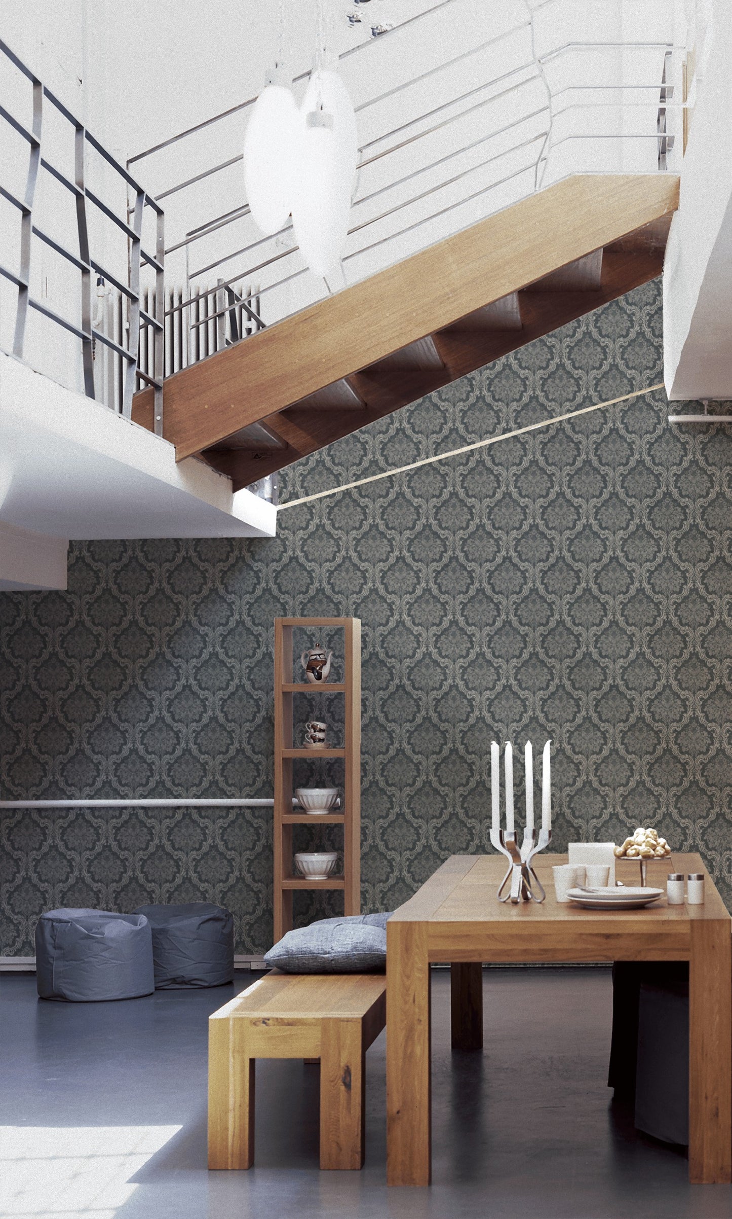 Barocktapete Grau Vliestapete 367166 Wandtapete A.S. Création Tapete