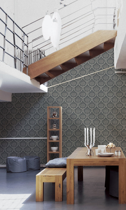 Barocktapete Grau Vliestapete 367166 Wandtapete A.S. Création Tapete