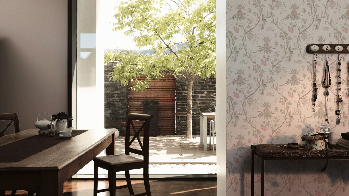 Blumentapete Beige Vliestapete 367191 Wandtapete A.S. Création Tapete