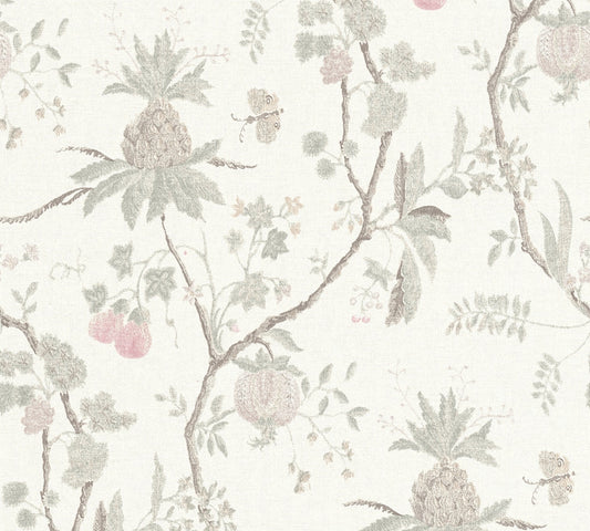 Blumentapete Beige Vliestapete 367191 Wandtapete A.S. Création Tapete