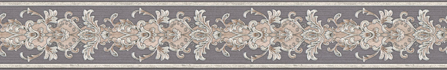 A.S. Création Barocktapete Silber 367301 Wandtapete Vlies Rolle Borte Bordüre