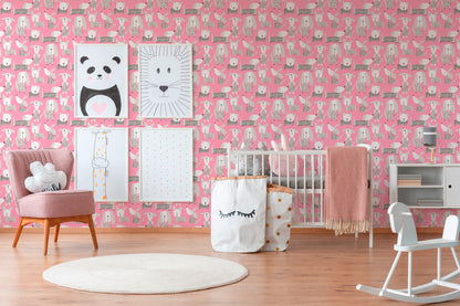 A.S. Création Kinderzimmertapete Rosa Papiertapete 367552 Wandtapete