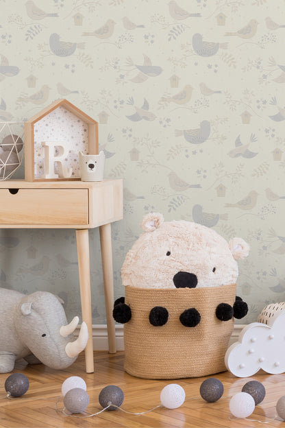 A.S. Création Vogeltapete Beige Papiertapete 367561 Wandtapete