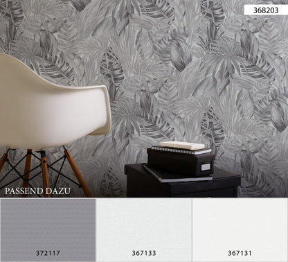 A.S. Création Tapete Attractive 2 368203 Grau Floral Wandtapete Vliestapeten