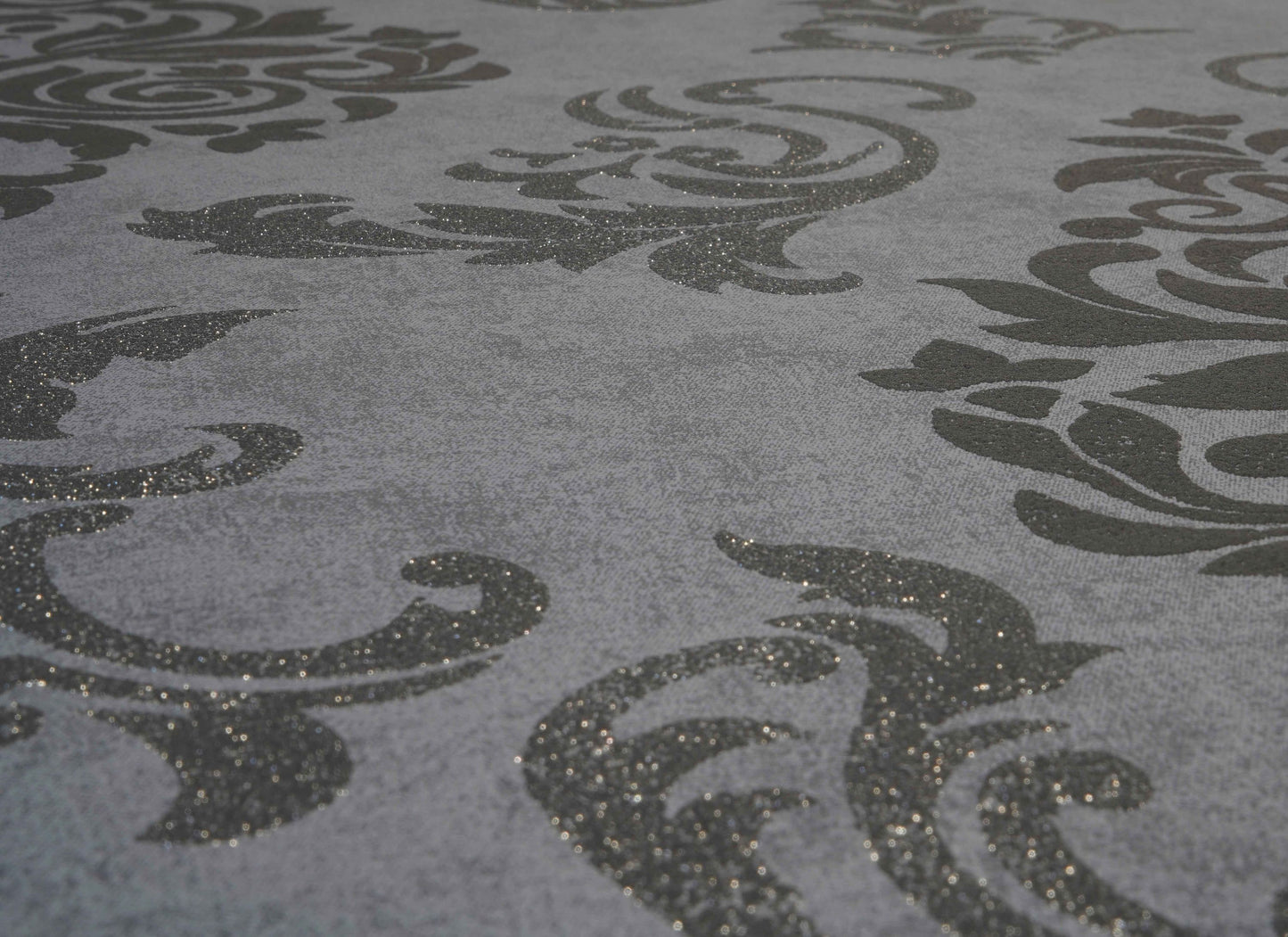 A.S. Création selbstklebende Barocktapete Grau Papiertapete 368241 Wandtapete