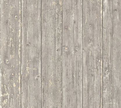 A.S. Création selbstklebende Tapete in Holzoptik Grau 368521 Wandtapete
