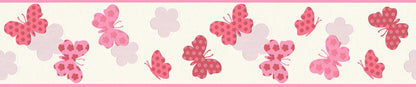 A.S. Création Kinderzimmertapete Rosa 368581 Wandtapete Rolle Borte Bordüre