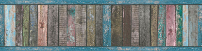 A.S. Création Holzoptik Bunt 368601 Wandtapete Papier Papier Rolle Borte Bordüre