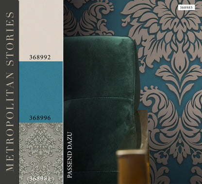 Barocktapete Grau Vliestapete 368981 Wandtapete A.S. Création Tapete