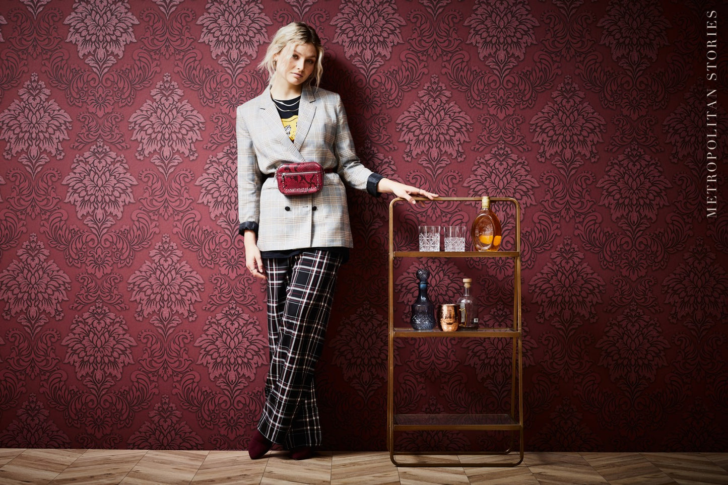 Barocktapete Rot Vliestapete 368983 Wandtapete A.S. Création Tapete