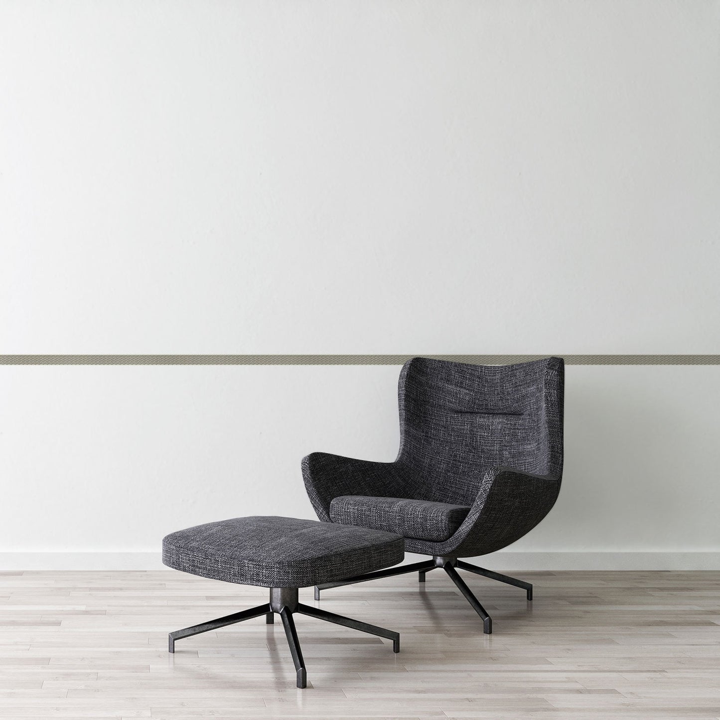 A.S. Création Strukturtapete Silber 369171 Borte Bordüre selbstklebend Vinyl