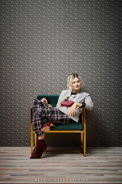 Geometrische Tapete Schwarz Vliestapete 369201 Wandtapete A.S. Création Tapete