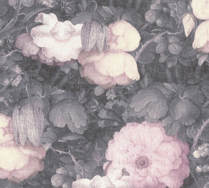 Blumentapete Grau Vliestapete 369212 Wandtapete A.S. Création Tapete