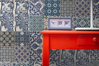 Fliesentapete Blau Vliestapete 369232 Wandtapete A.S. Création Tapete