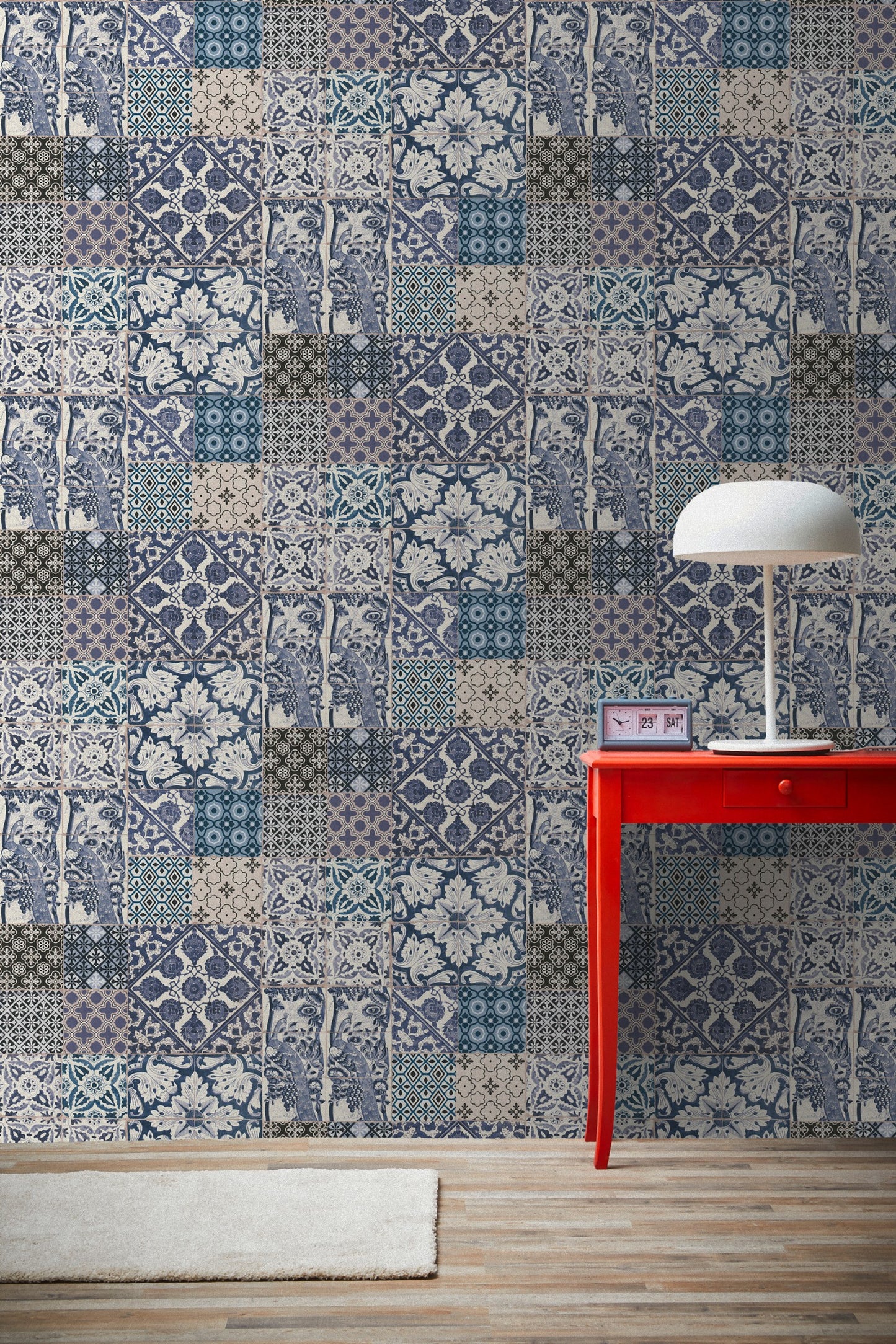 Fliesentapete Blau Vliestapete 369232 Wandtapete A.S. Création Tapete