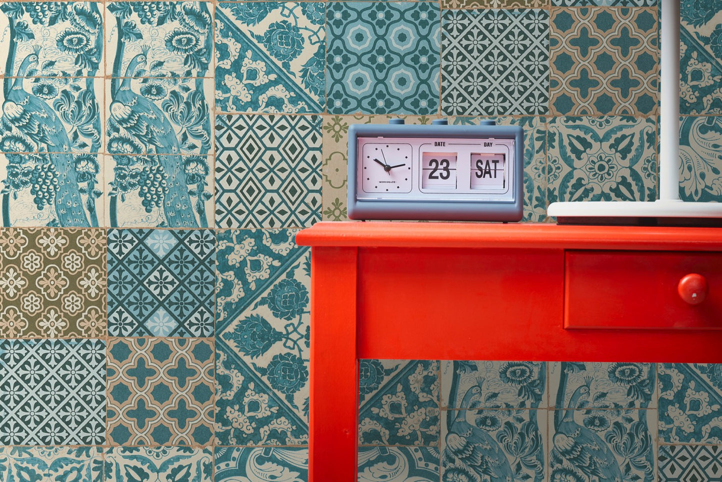 Fliesentapete Blau Vliestapete 369233 Wandtapete A.S. Création Tapete