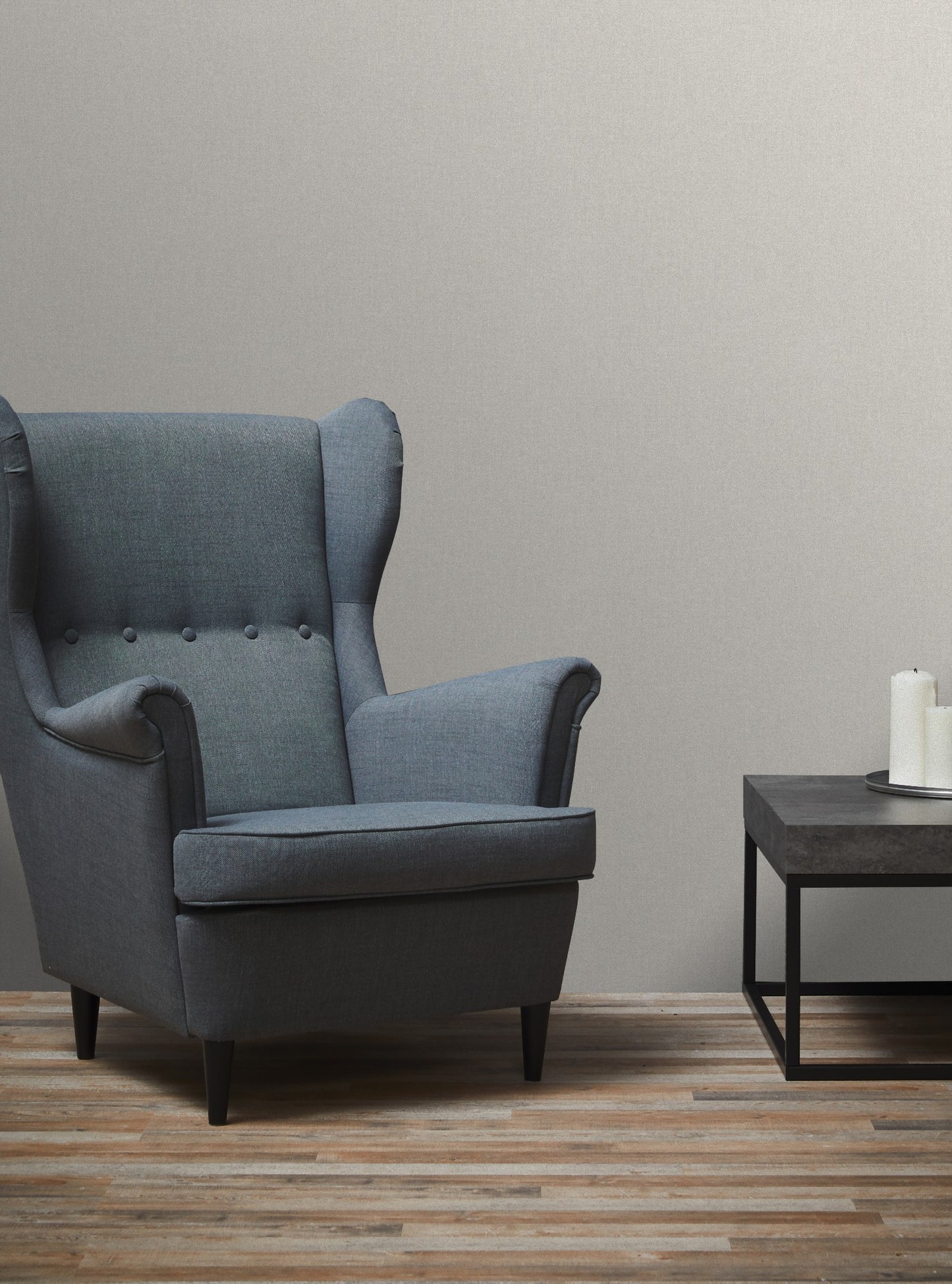 Unitapete Grau Vliestapete 369255 Wandtapete einfarbig A.S. Création Tapete