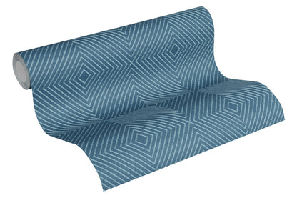 Geometrische Tapete Blau Vliestapete 369264 Wandtapete A.S. Création Tapete