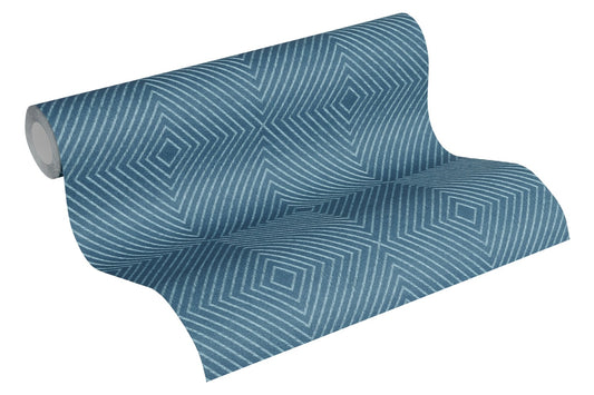 Geometrische Tapete Blau Vliestapete 369264 Wandtapete A.S. Création Tapete