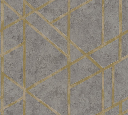 Geometrische Tapete Grau Vliestapete 369281 Wandtapete A.S. Création Tapete