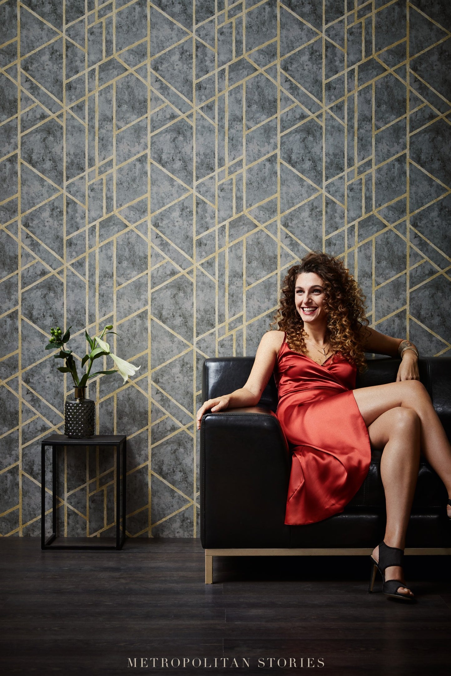 Geometrische Tapete Grau Vliestapete 369281 Wandtapete A.S. Création Tapete