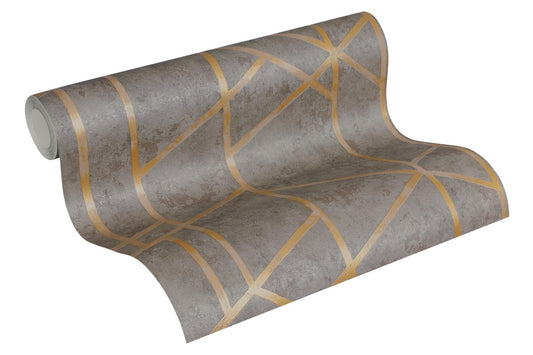 Geometrische Tapete Grau Vliestapete 369281 Wandtapete A.S. Création Tapete