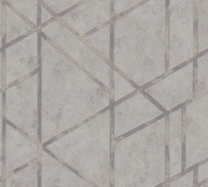 Geometrische Tapete Grau Vliestapete 369282 Wandtapete A.S. Création Tapete