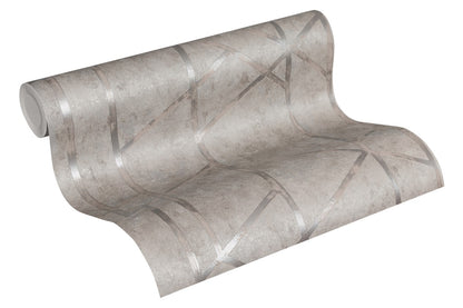 Geometrische Tapete Grau Vliestapete 369282 Wandtapete A.S. Création Tapete