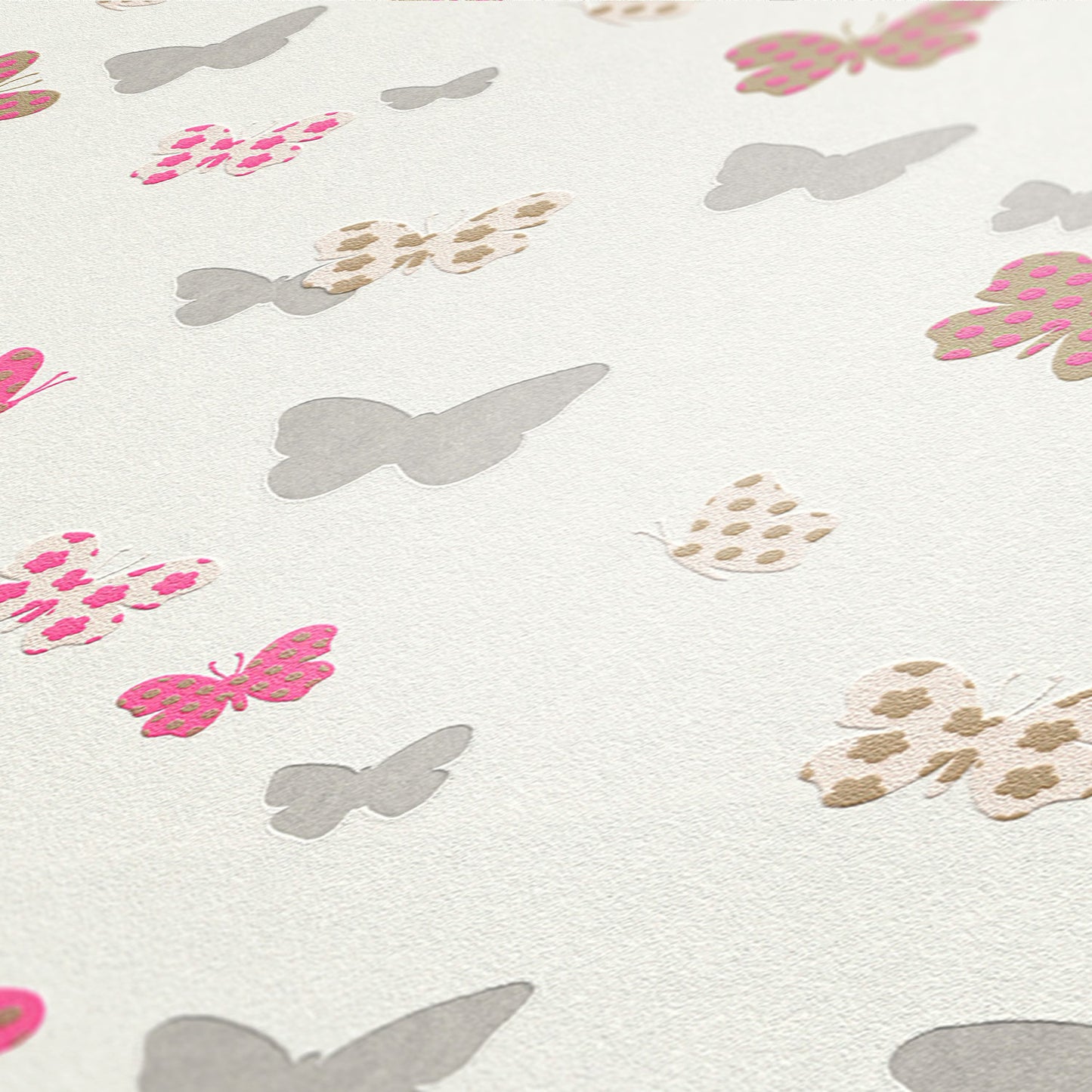 A.S. Création Tapete Schmetterlinge Weiß 369332 Wandtapete Vliestapete Natur