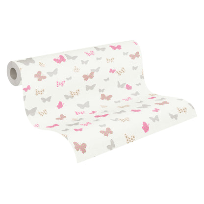 A.S. Création Tapete Schmetterlinge Weiß 369332 Wandtapete Vliestapete Natur