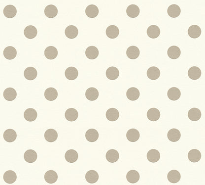 A.S. Création Tapeten mit punkten Beige Vliestapete 369341 Wandtapete