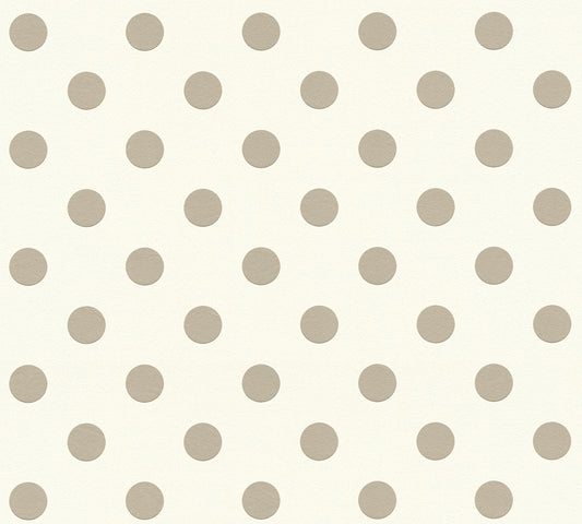 A.S. Création Tapeten mit punkten Beige Vliestapete 369341 Wandtapete