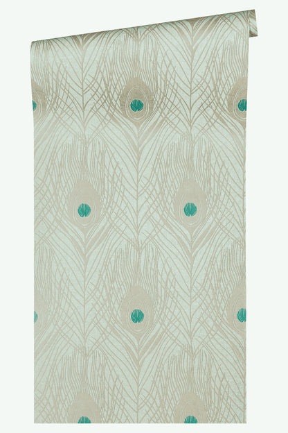 A.S. Création Tapete mit Federn Grün 369713 Tapete Absolutely Chic Wandtapete