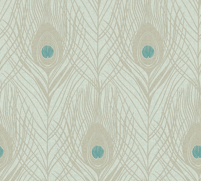 A.S. Création Tapete mit Federn Grün 369713 Tapete Absolutely Chic Wandtapete