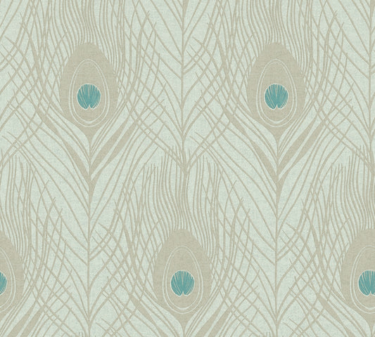 A.S. Création Tapete mit Federn Grün 369713 Tapete Absolutely Chic Wandtapete