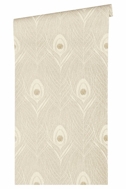 A.S. Création Tapete mit Federn Beige 369717 Tapete Absolutely Chic Wandtapete