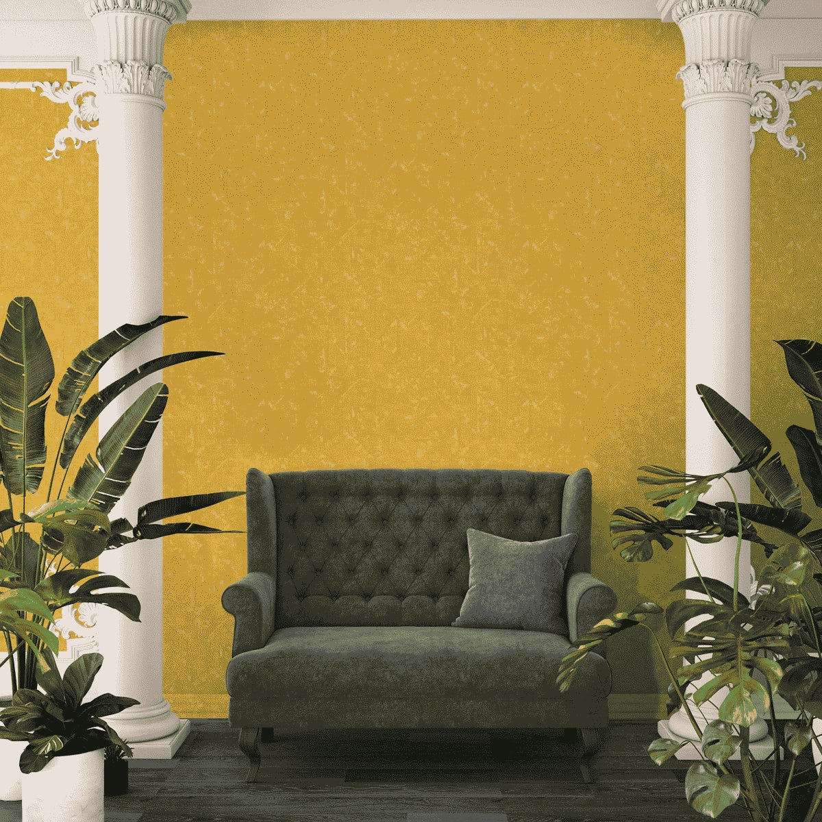 A.S. Création Designtapete Design Gelb 369744 Tapete Absolutely Chic Wandtapete
