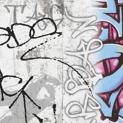 A.S. Création Graffiti Tapete Grau Papiertapete 369861 Wandtapete