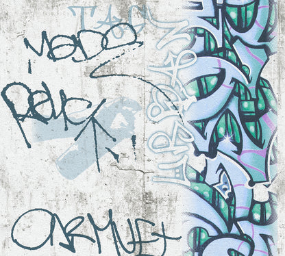 A.S. Création Graffiti Tapete Grau Papiertapete 369862 Wandtapete