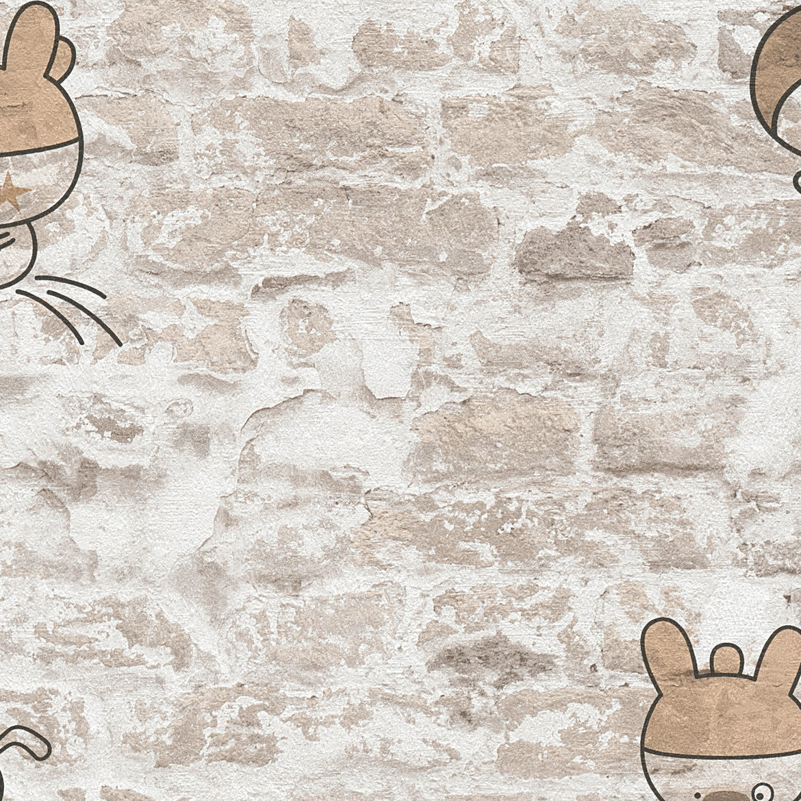 A.S. Création Steintapete Beige Papier 369873 Wandtapete Kinderzimmertapete