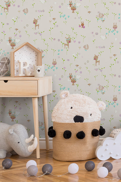 A.S. Création Kinderzimmertapete Beige Papiertapete 369881 Wandtapete