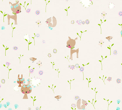 A.S. Création Kinderzimmertapete Beige Papiertapete 369881 Wandtapete