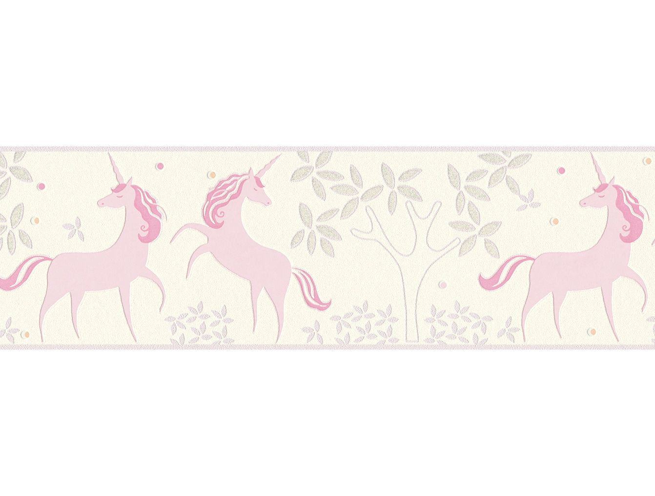 A.S. Création Bordüre Einhorn Borte Kinderzimmertapete Rosa Papiertapete 369901