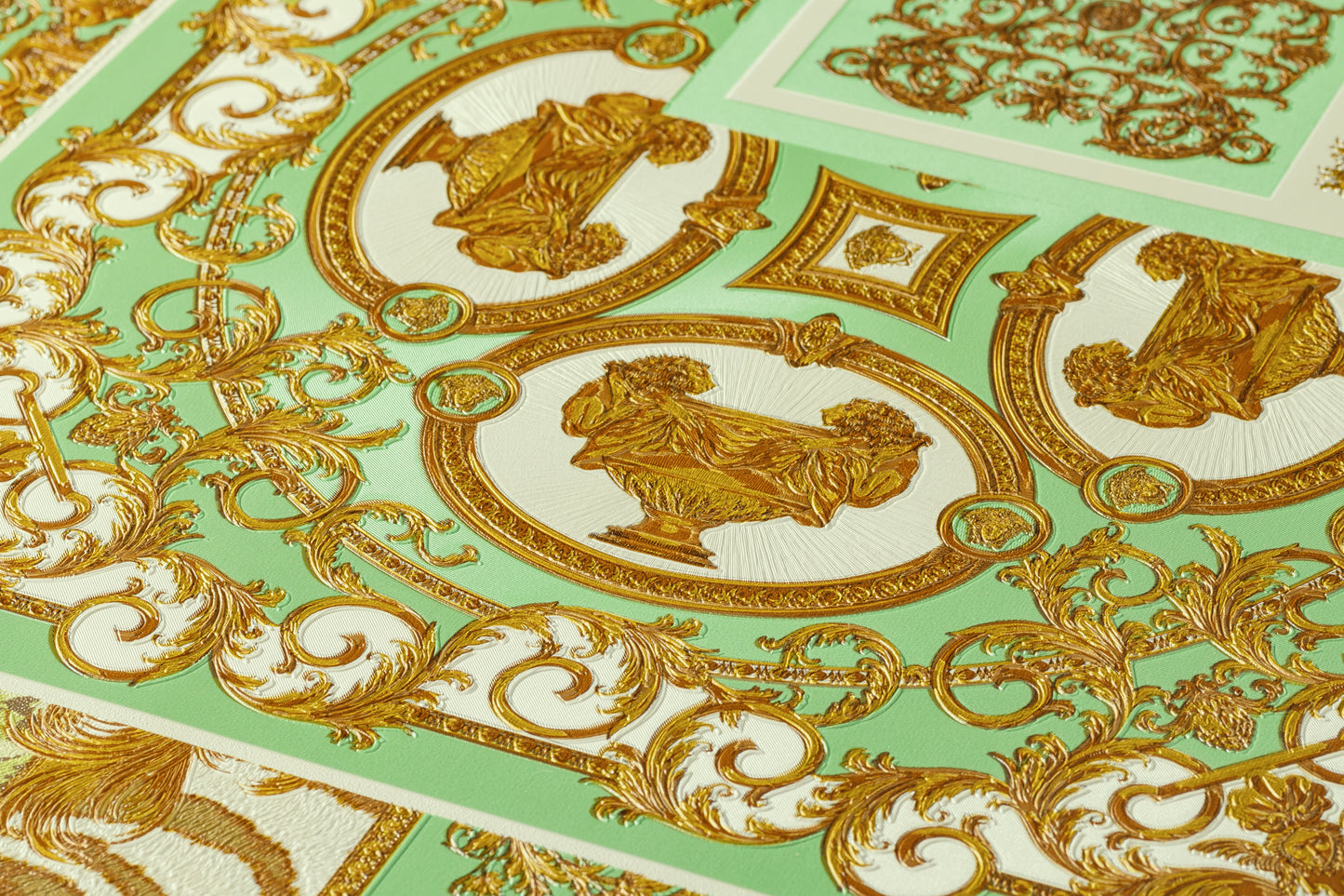 Versace Home Barocktapete Gold 370482 Luxus Vlies Designertapete Tapete Design