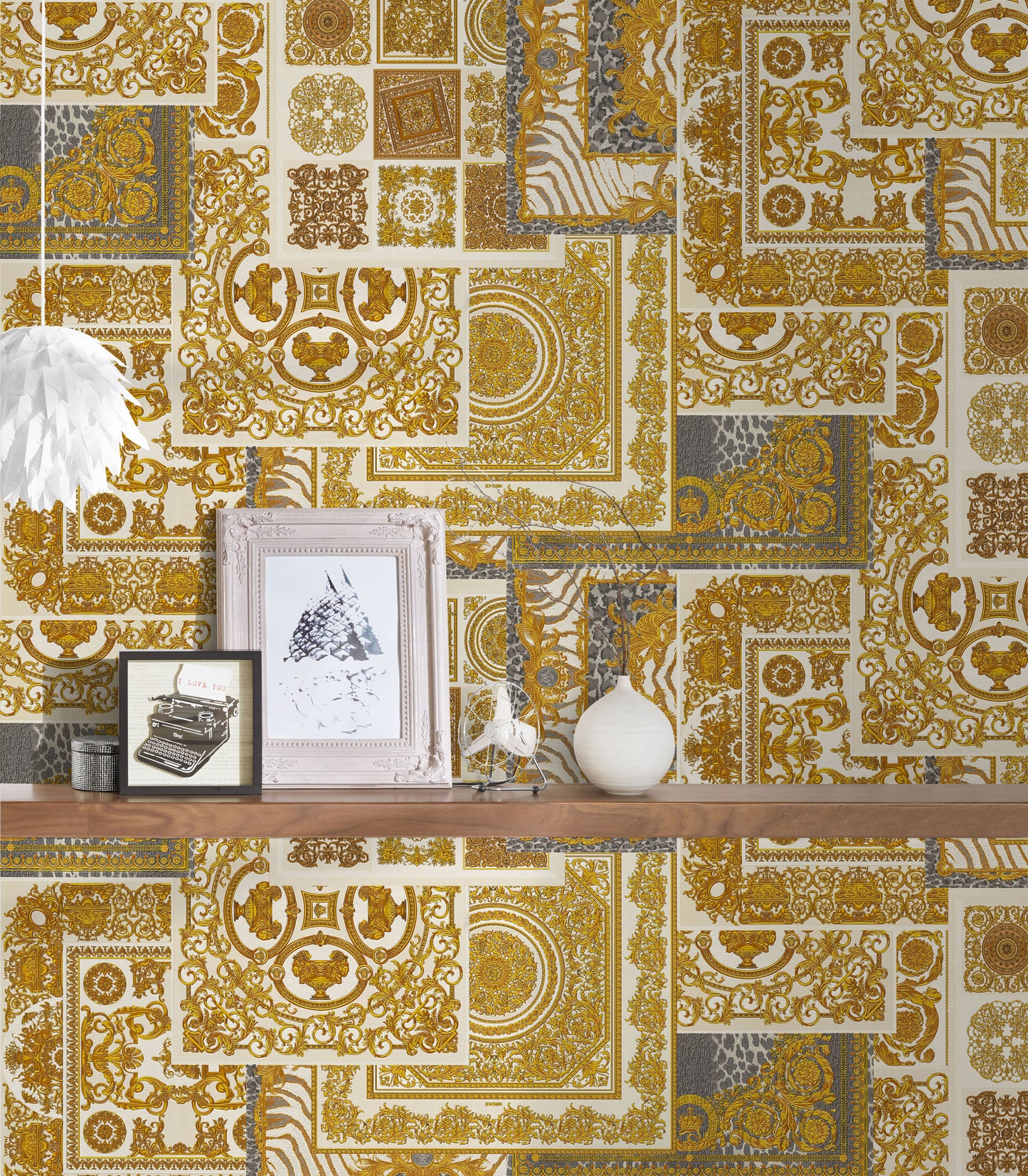 Versace Home Barocktapete Gold 370484 Luxus Vlies Designertapete Tapete Design