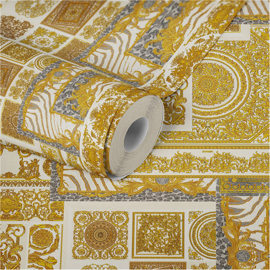 Versace Home Barocktapete Gold 370484 Luxus Vlies Designertapete Tapete Design