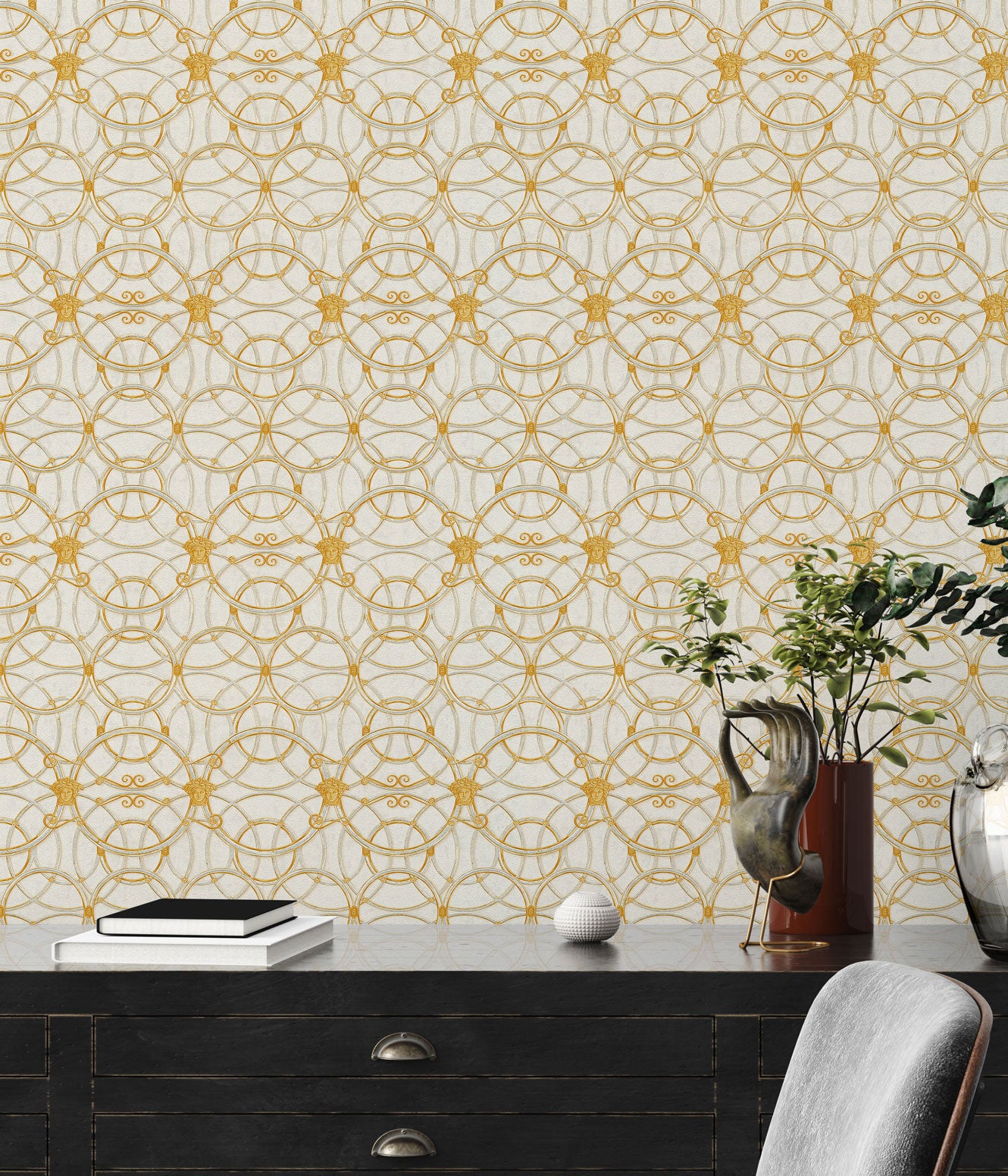 Versace Home Barocktapete Gold 370491 Luxus Vlies Designertapete Tapete Design