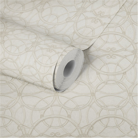 Versace Home Barocktapete Creme 370493 Luxus Vlies Designertapete Tapete Design