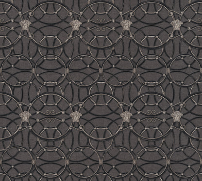 Versace Home Barocktapete Silber 370494 Luxus Vlies Designertapete Tapete Design