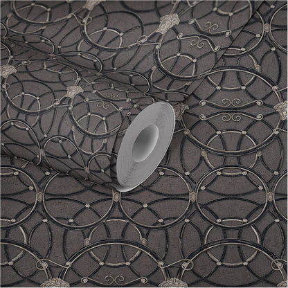 Versace Home Barocktapete Silber 370494 Luxus Vlies Designertapete Tapete Design